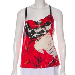 Just Cavalli Printed Sleeveless Top